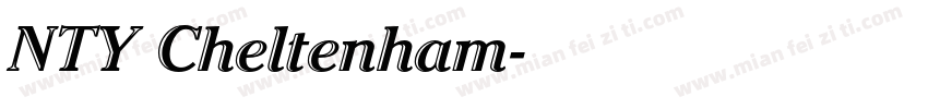 NTY Cheltenham字体转换